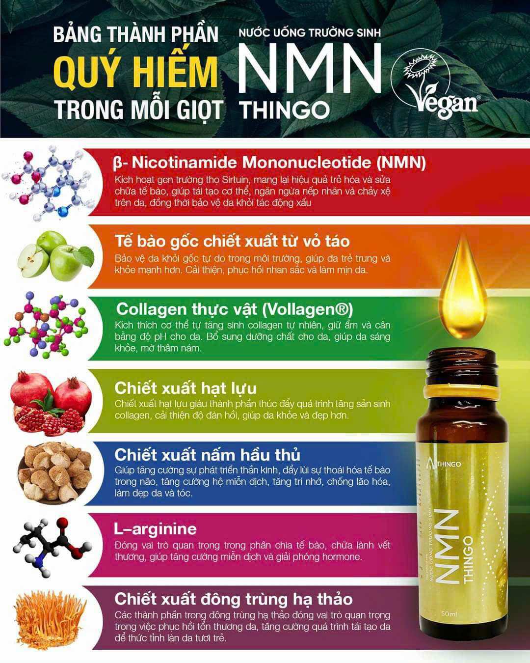 3 chai Nước uống NMN Thingo