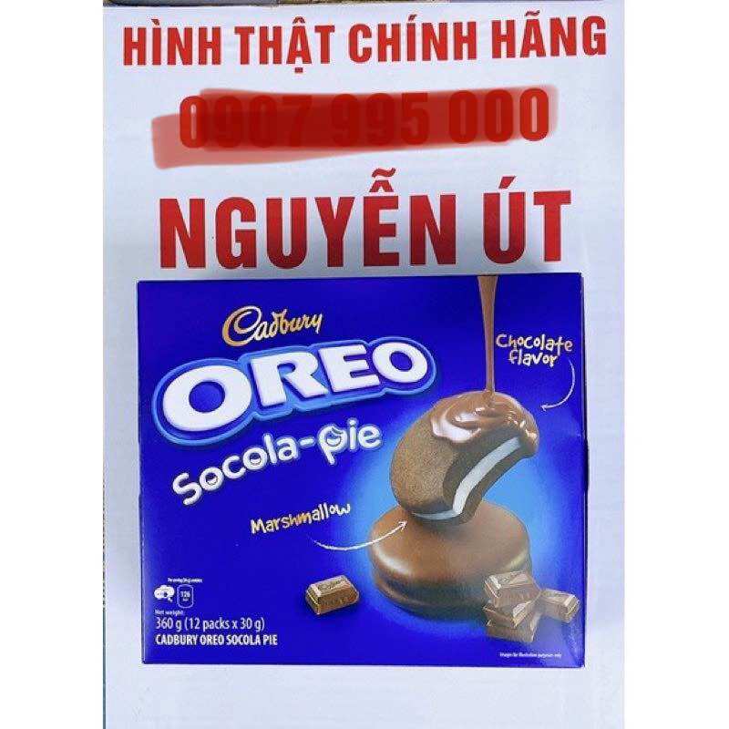 Bánh oreo socola pie 360g hộp lớn