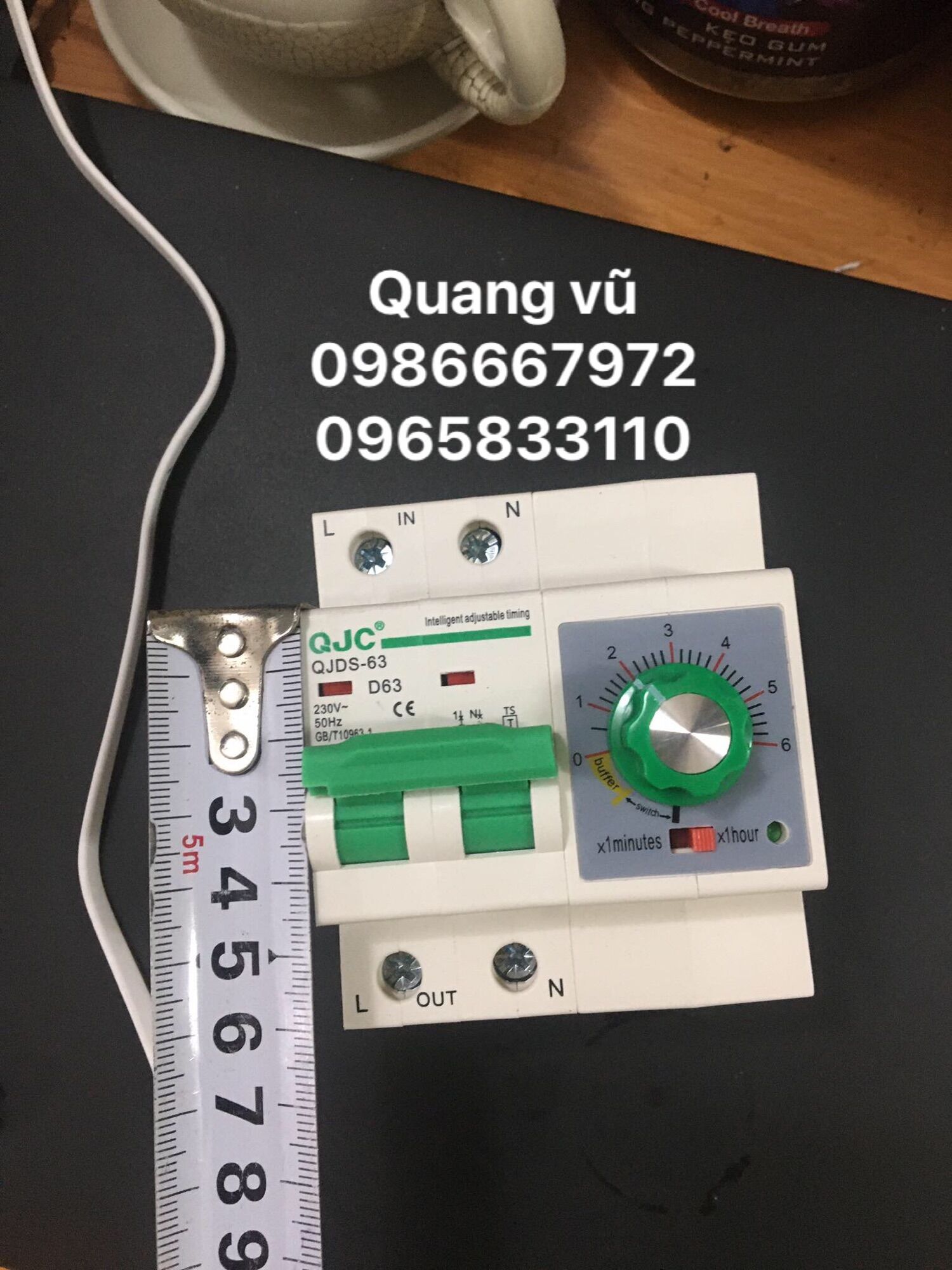 Aptomat hẹn giờ 63a lắp tủ cơm