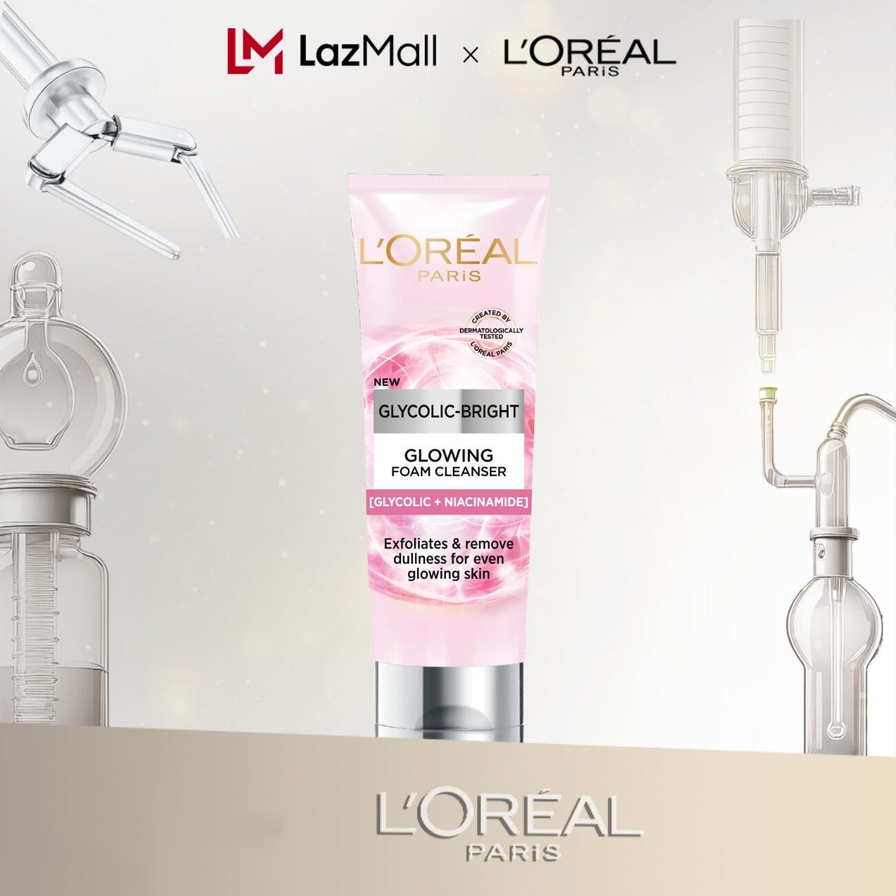 Sữa rửa mặt sáng da L'Oreal Paris Glycolic (AHA) Bright 100ml