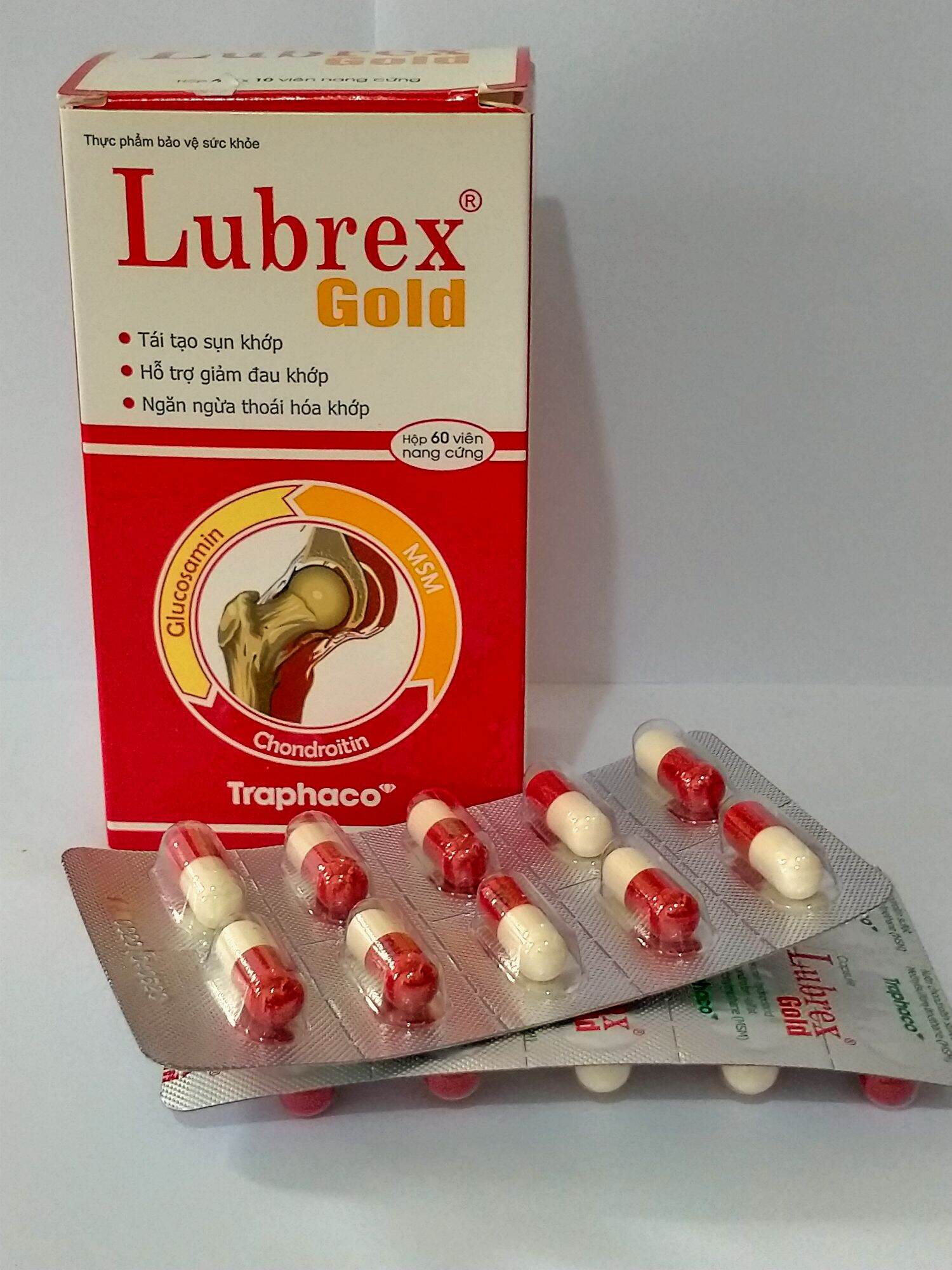 LUBREX GOLD Hộp 60 giúp tái tạo sụn khớp