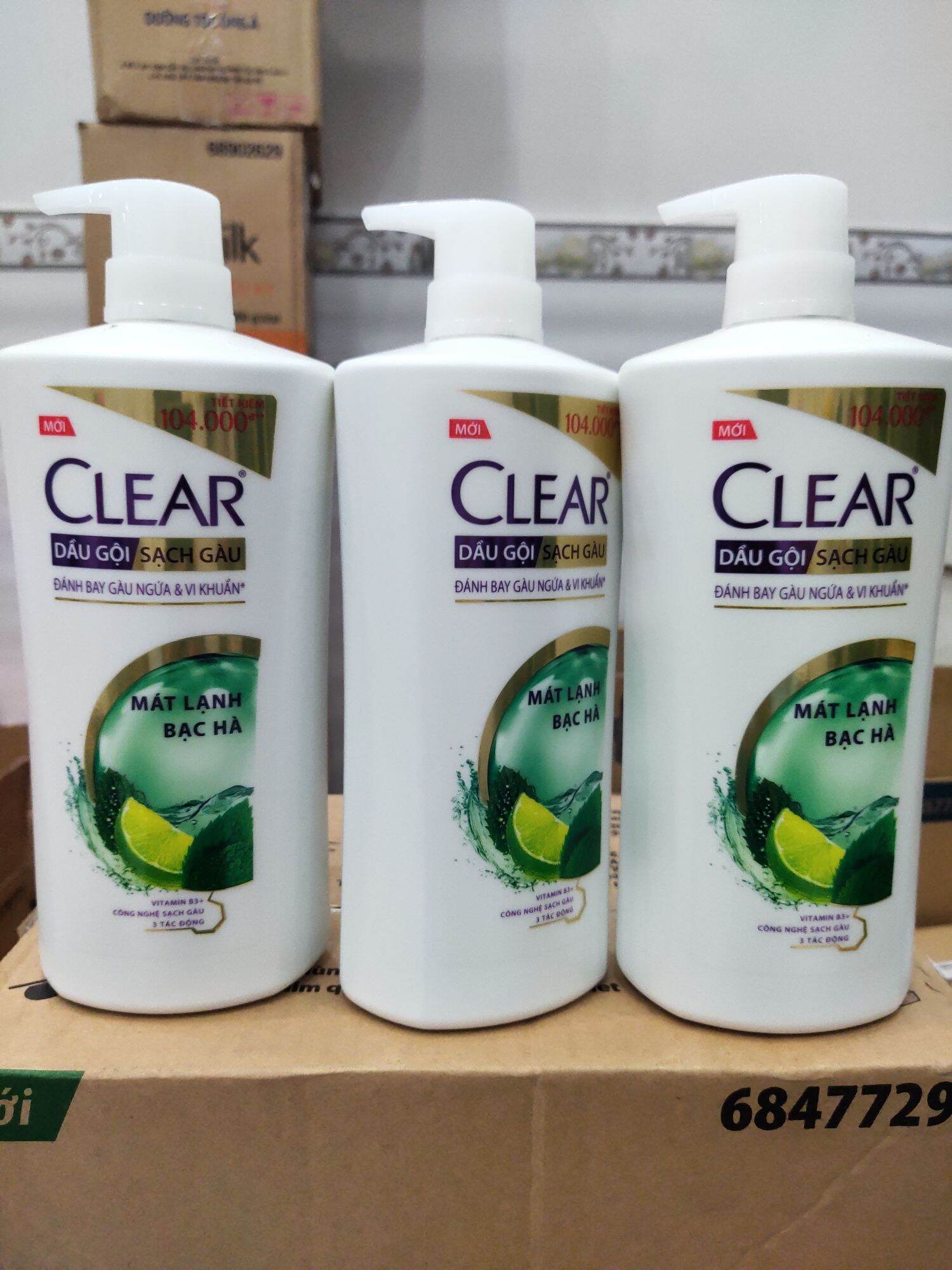 Dầu Gội Đầu Clear Bạc Hà Unilever chính hãng 880g