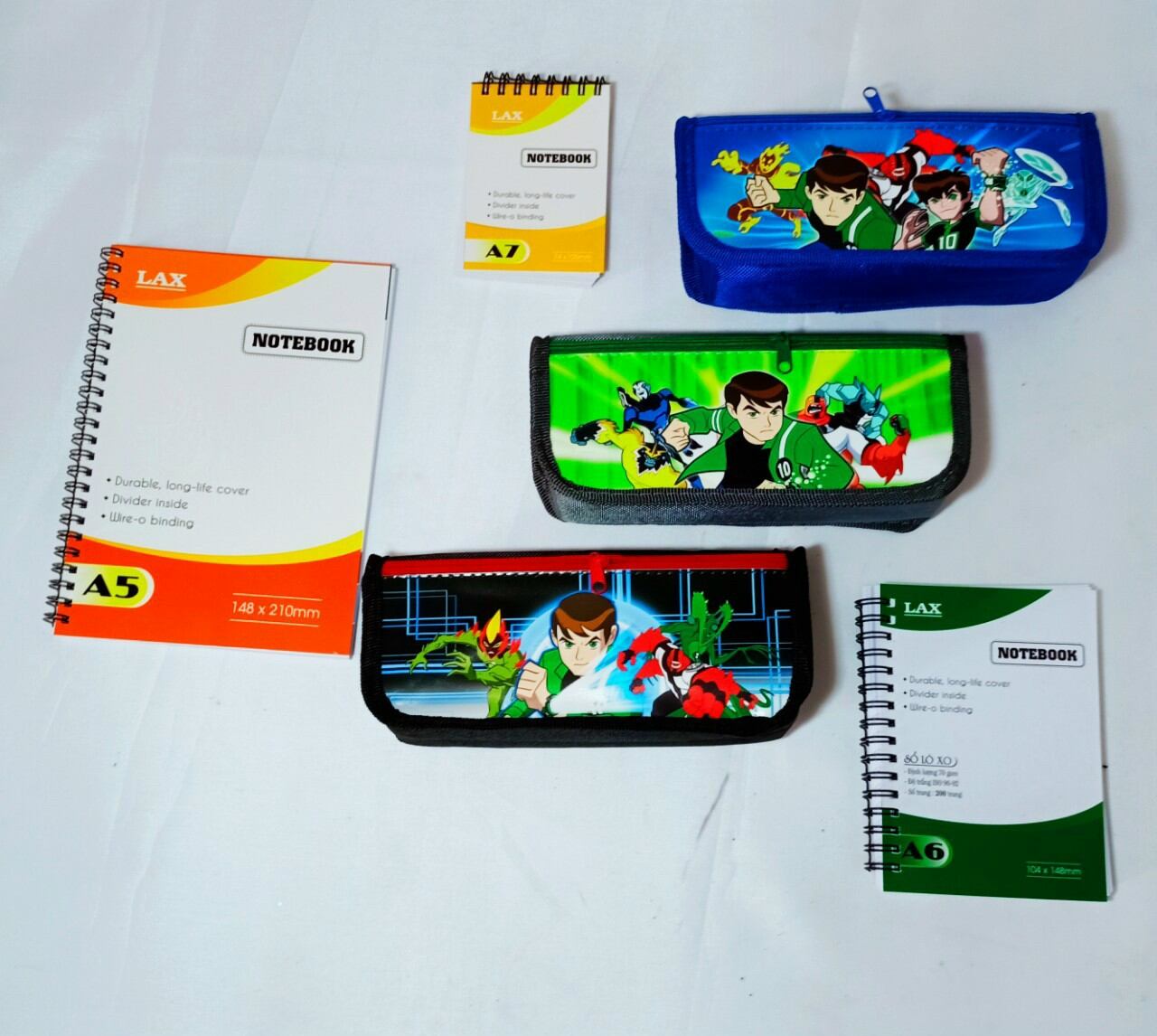 Hộp bút vải 2 ngăn ben10