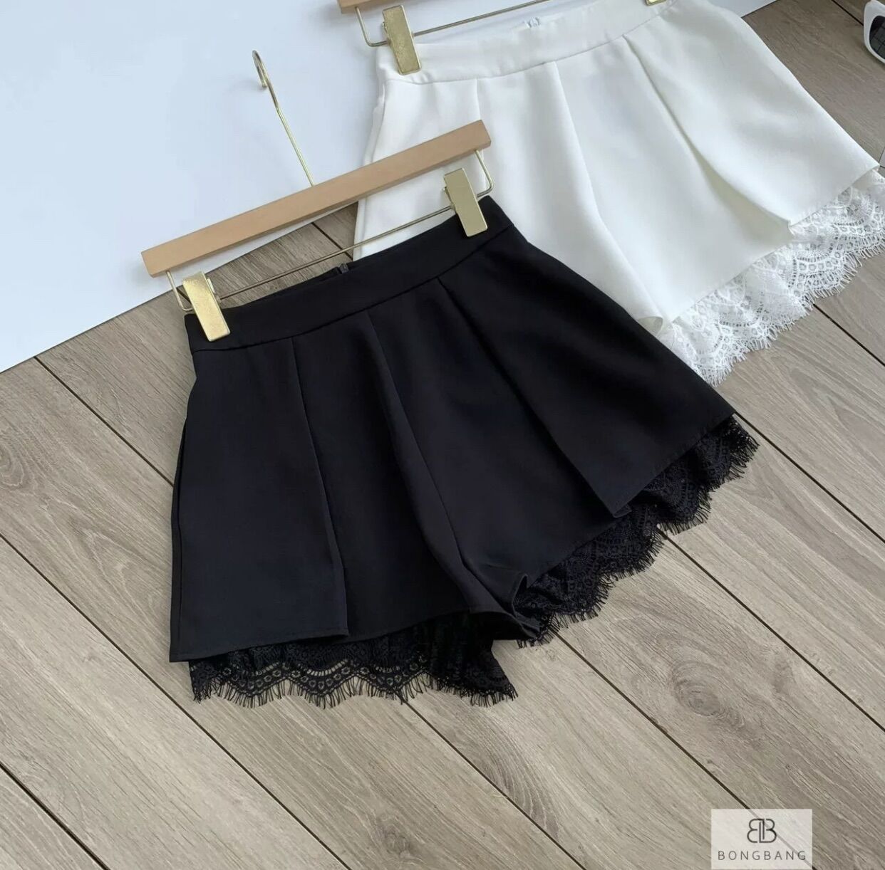 QUẦN VÁY PHỐI REN XẾP LY