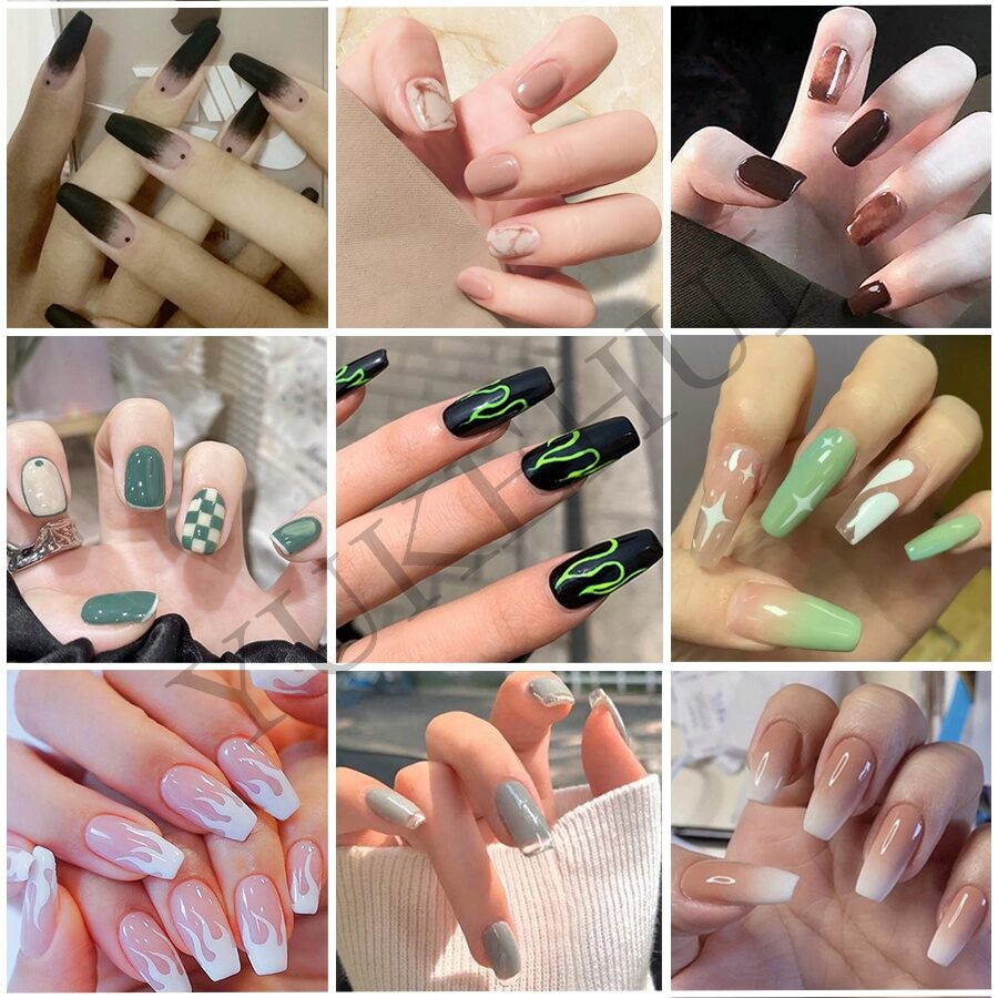 NAIL BOX set 24 móng kèm keo dán