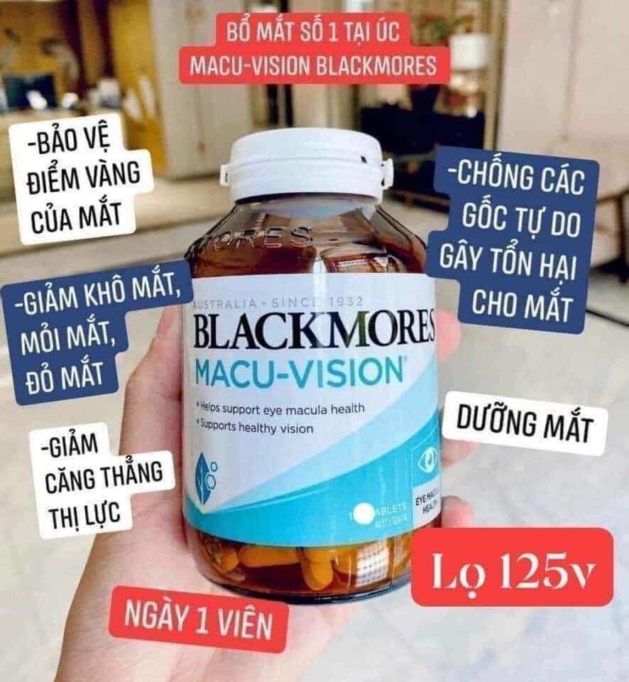 Bổ mắt Blackmores Macu - Vision Úc 125 viên