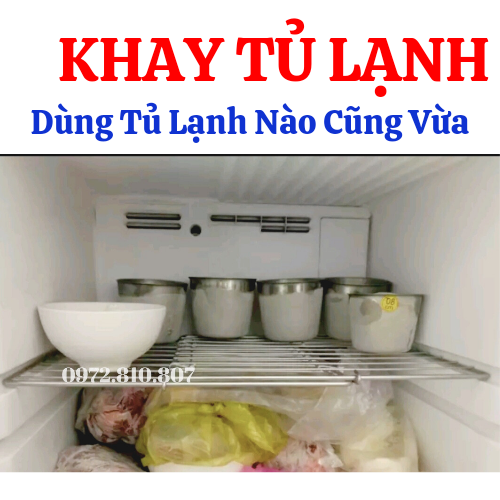 Khay Tủ Lạnh, Dùng Tủ Lạnh Nào Cũng Vừa; Có Đủ Kích Cở Khay; Nhận Làm Theo Yêu Cầu