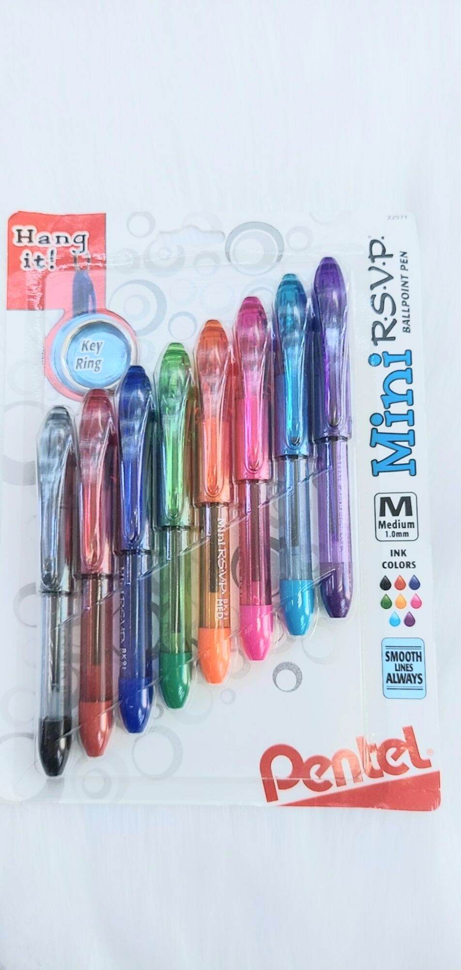 Bút bi mini pentel bk91 combo 8cây 152.000 hàng chính hãng pentel