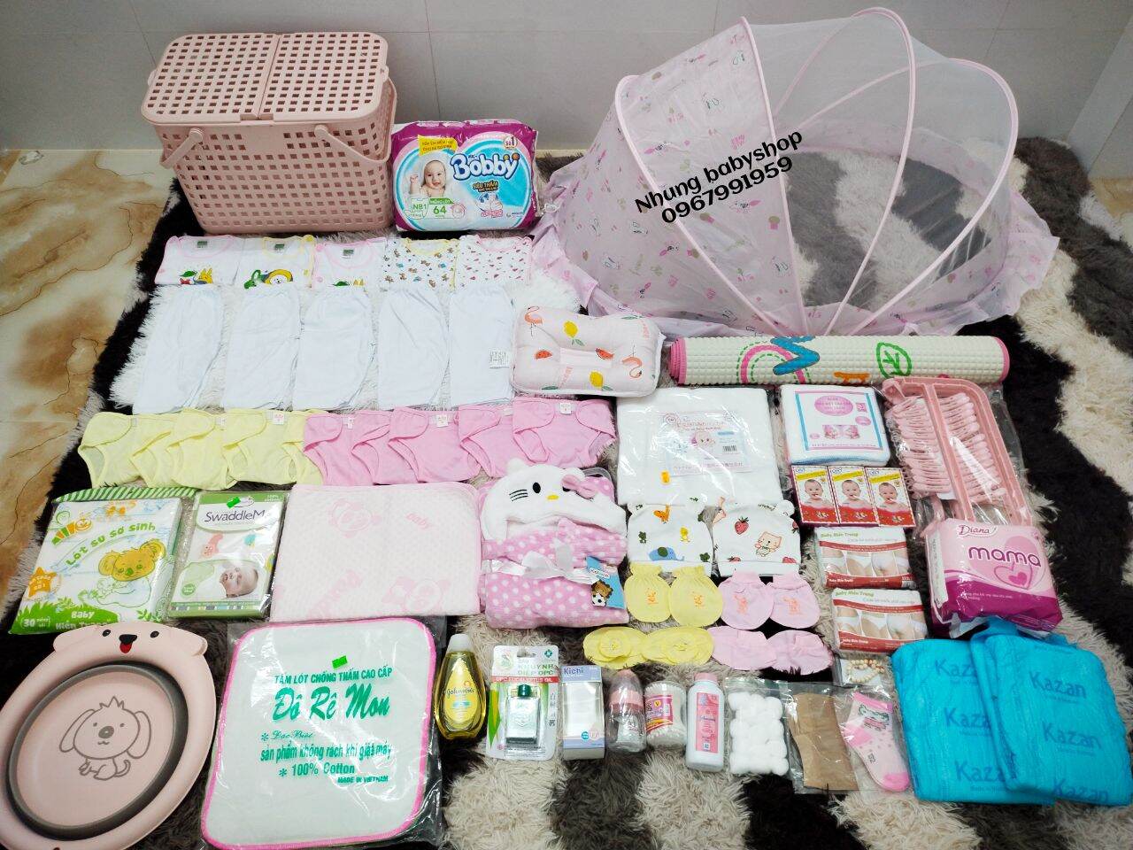 Trọn bộ đi sinh đầy đủ tiết kiệm cho mẹ và bé ( quà tặng tiện lợi cho mẹ và bé )