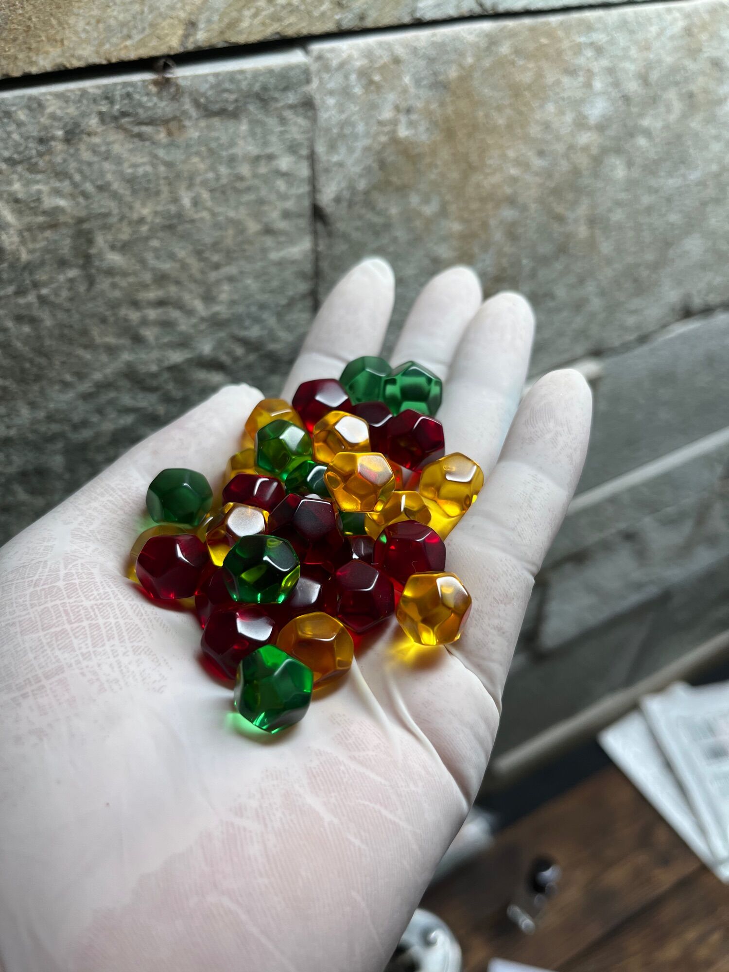 1 viên bi hạt lựu nhiều Size