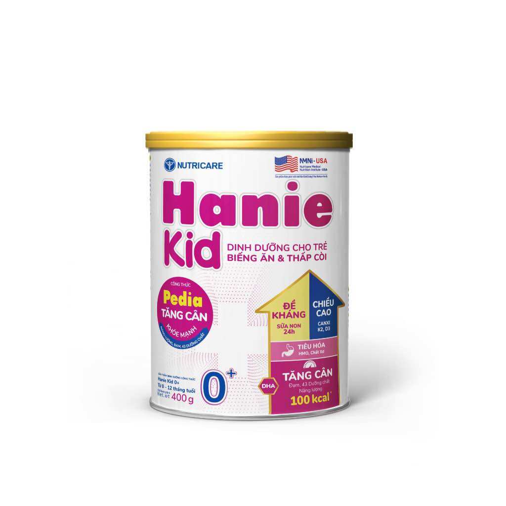 Sữa bôt Hanie kid 0+ pedia lon 800g - date mới