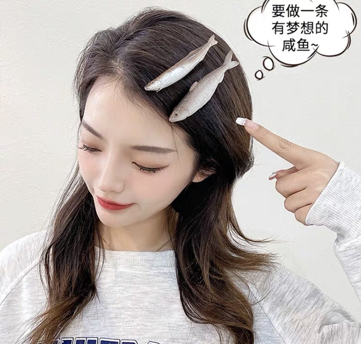 Kẹp tóc hình con cá dễ thương