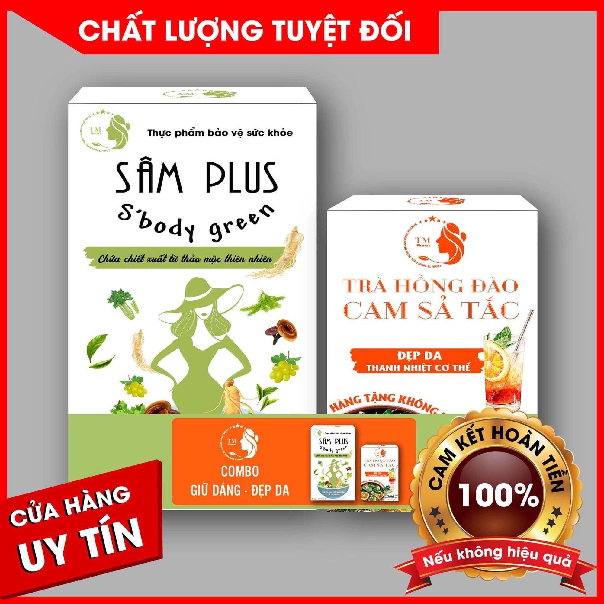Giảm cân Sâm Plus-kẹo giảm cân Sâm Plus-469k(30 kẹo tặng kèm 15 gói trà)