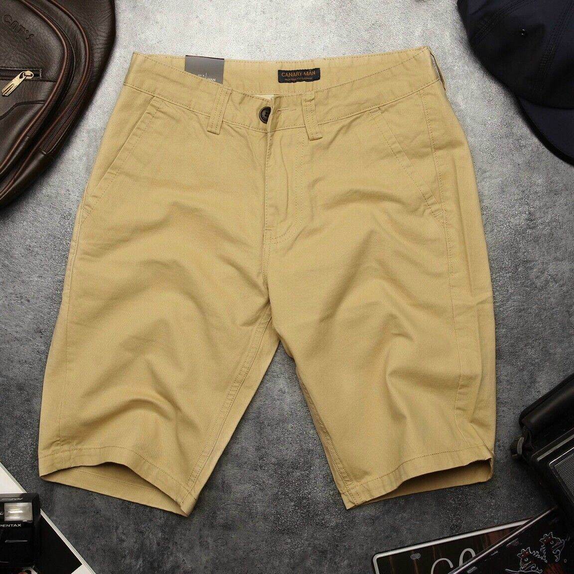 Quần short kaki nam xuất khẩu, sọt nam chất Cotton cao cấp