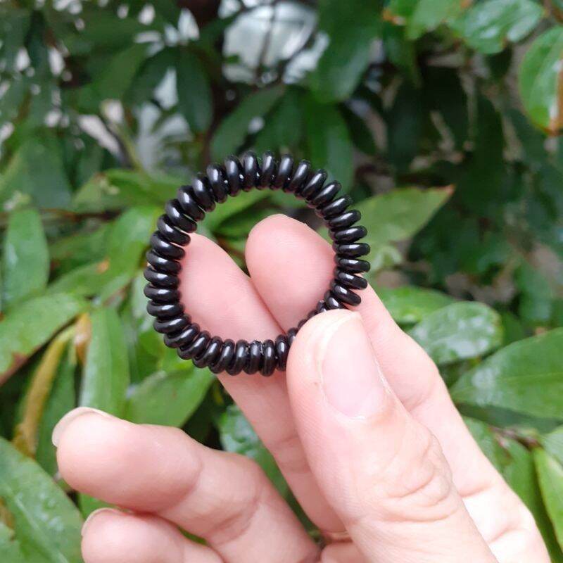 Túi 10 Lò xo cột tóc màu đen (bản nhí,rộng 3cm)