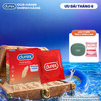 Bao cao su Durex Fetherlite siêu mỏng, size 52.5mm, 3 bao/hộp