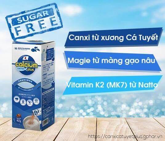 Calcium cod plus- Canxi cá tuyết Nhật Bản hộp 14 gói