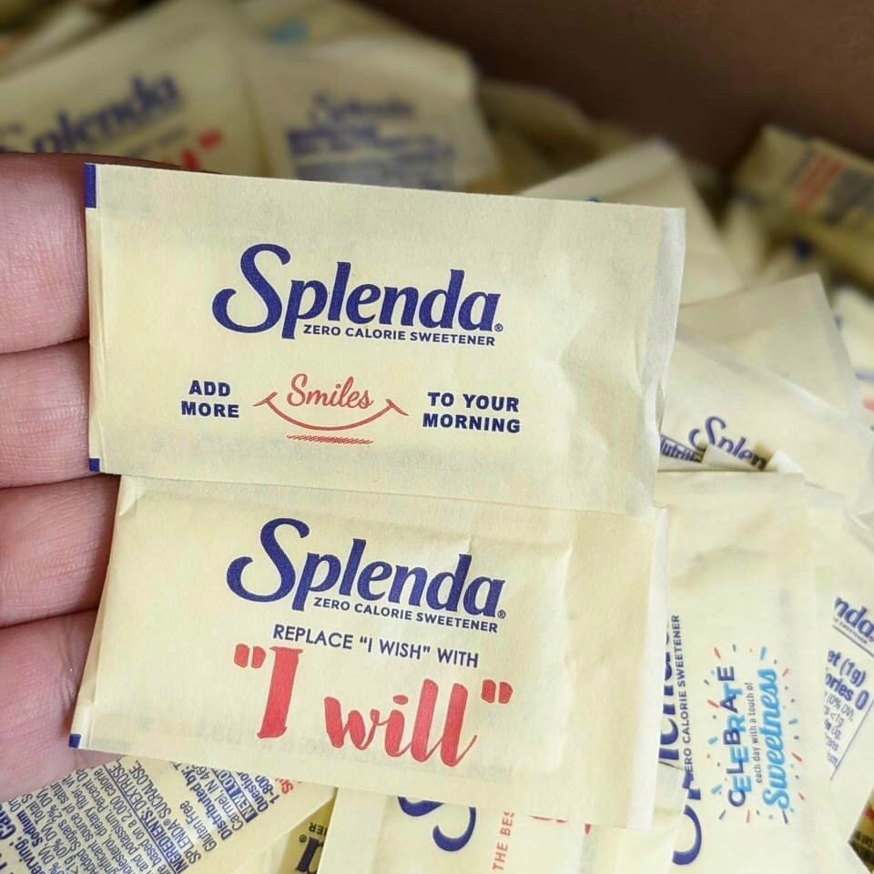 100 gói Đường kiêng Splenda chính hiệu Mỹ,-mổi gói 1g