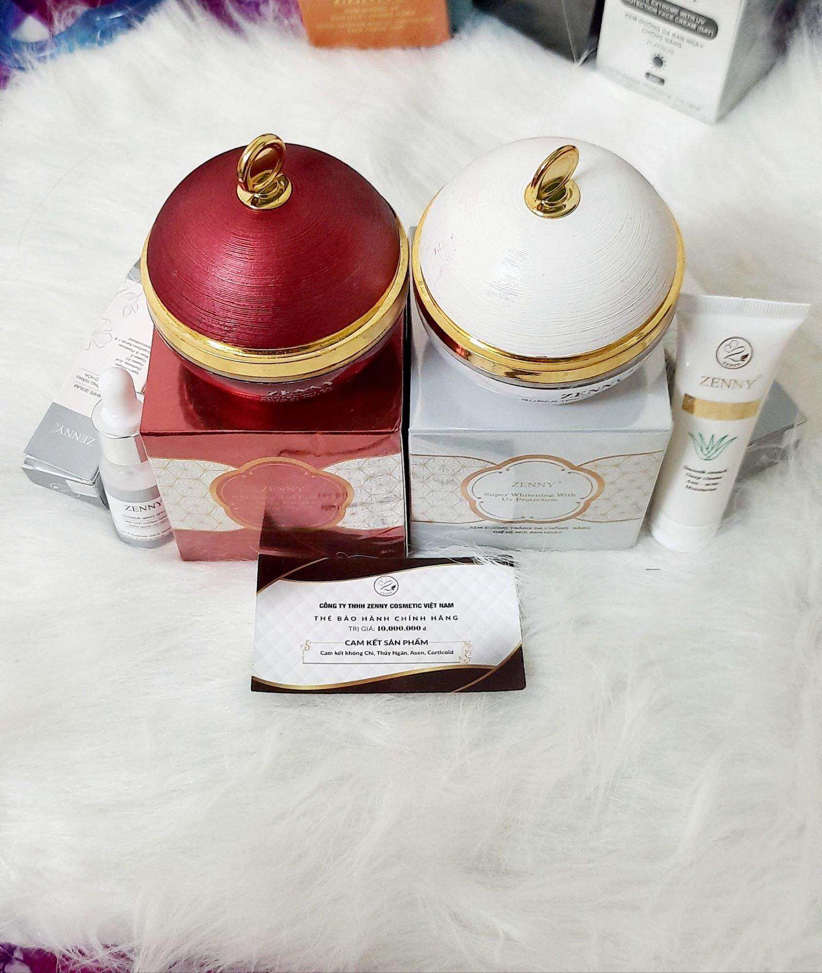 bộ kem dưỡng da  zenny LUXURY  cao cấp .chính hãng .TẶNG 1 serum,1 sữa rửa mặt