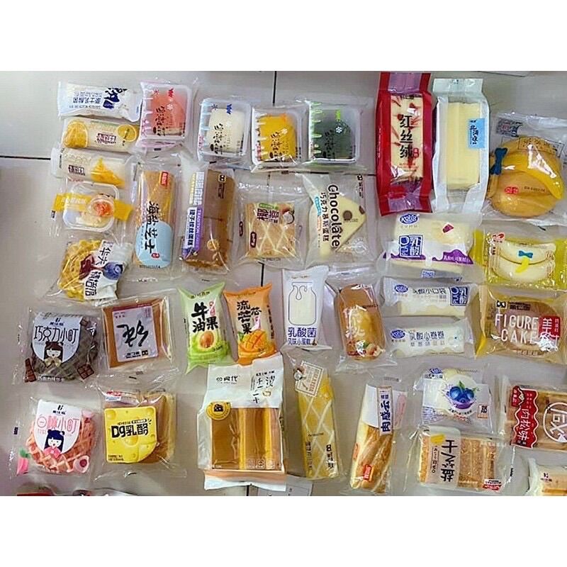 [HCM]Bánh sữa chua mix bánh bông lan 100gr
