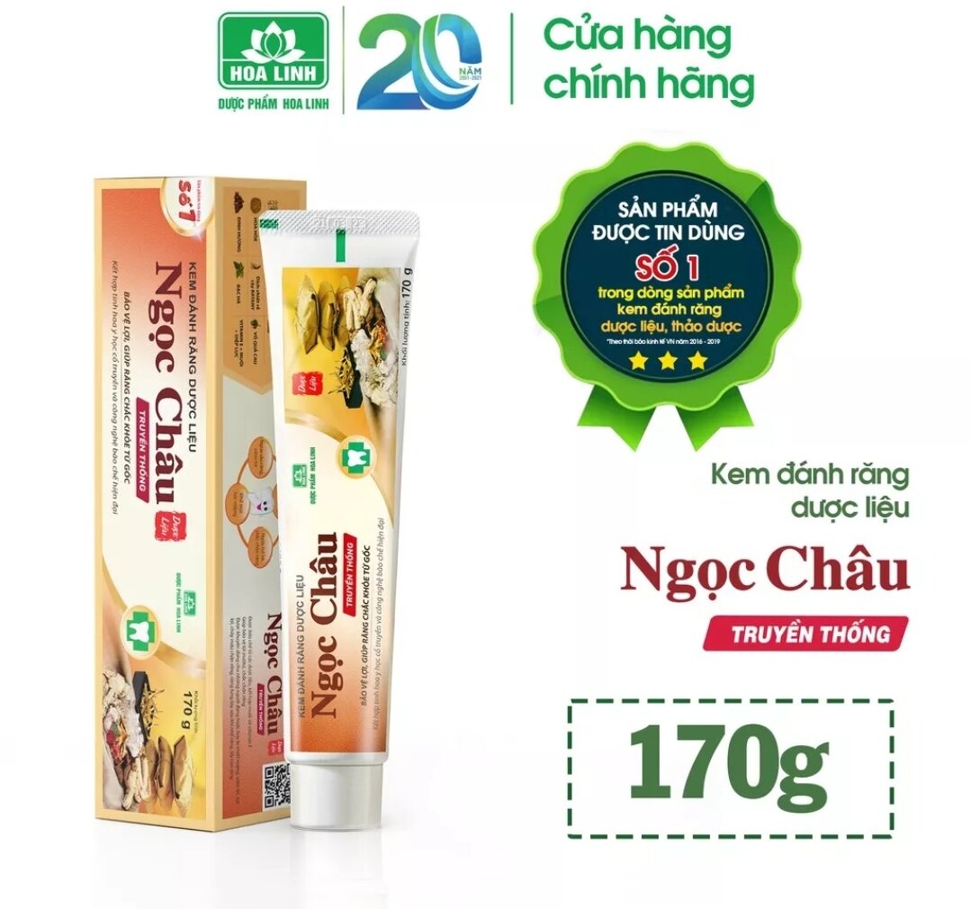 Kem đánh răng ngọc châu - tuýp 170g.