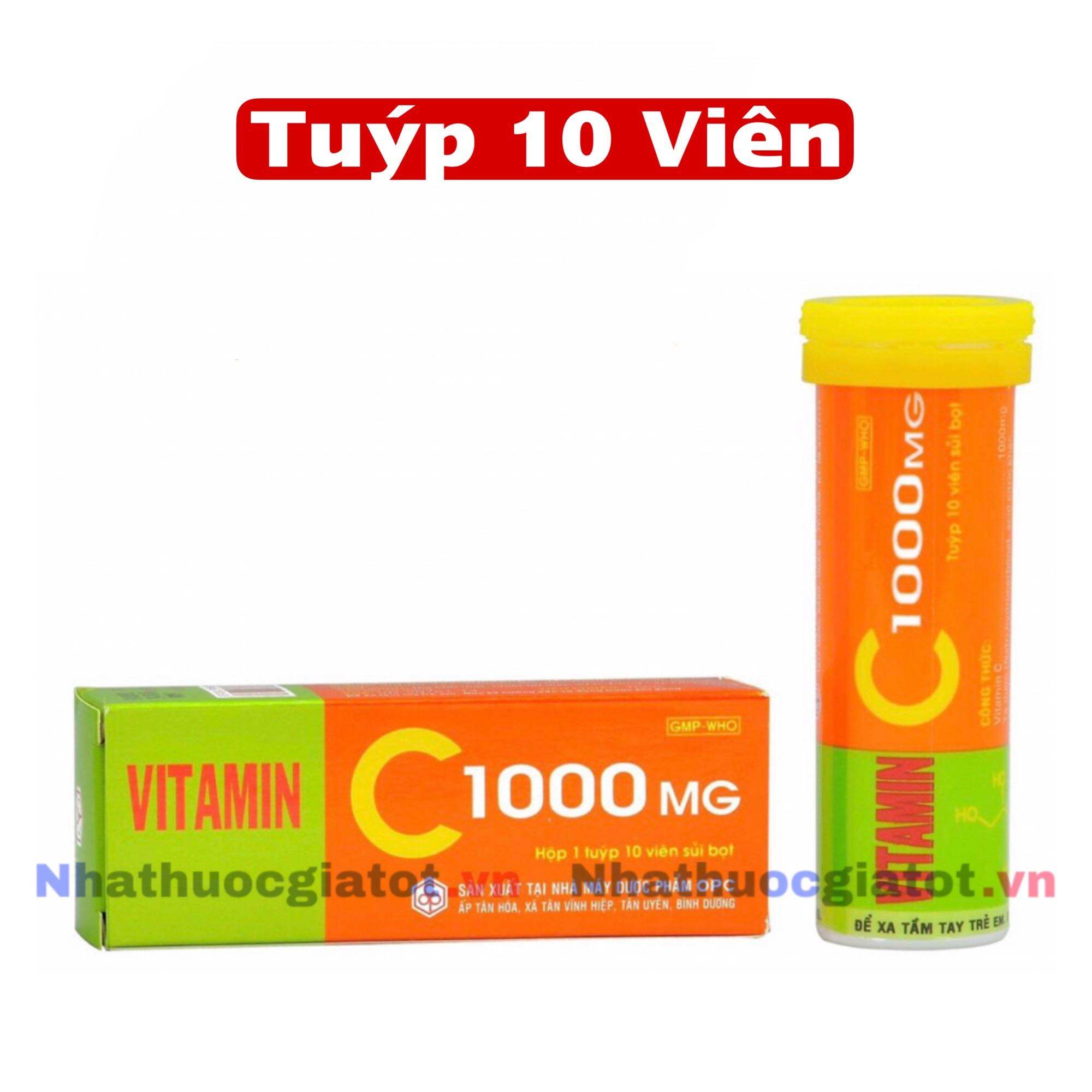 Viên Sủi Bổ Sung Vitamin C 1g Tuýp 10 Viên