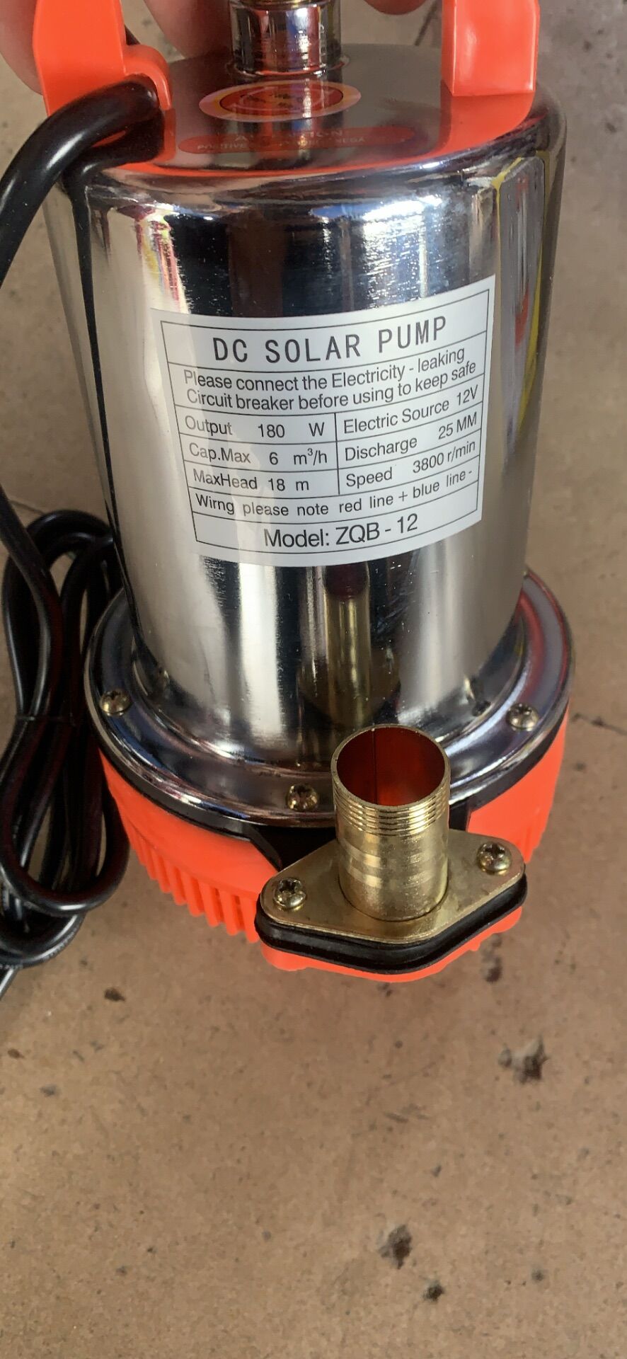 Máy bơm nước  lốc 12V công suất lớn 180W