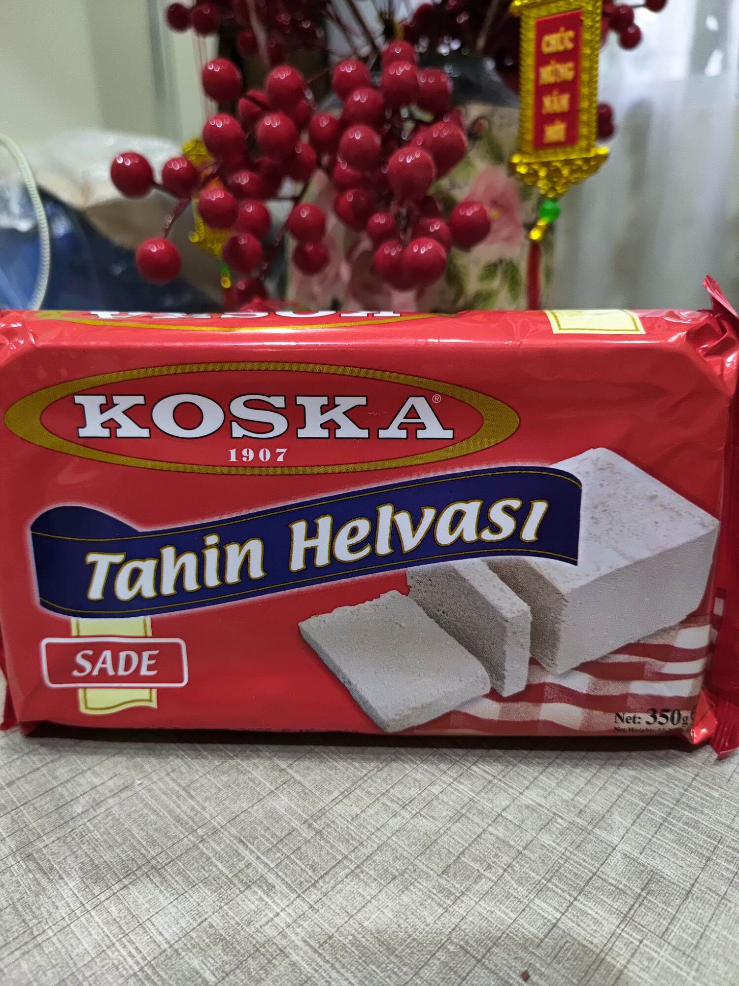 Turkish Tahini Halva Plain Koska 350 gr