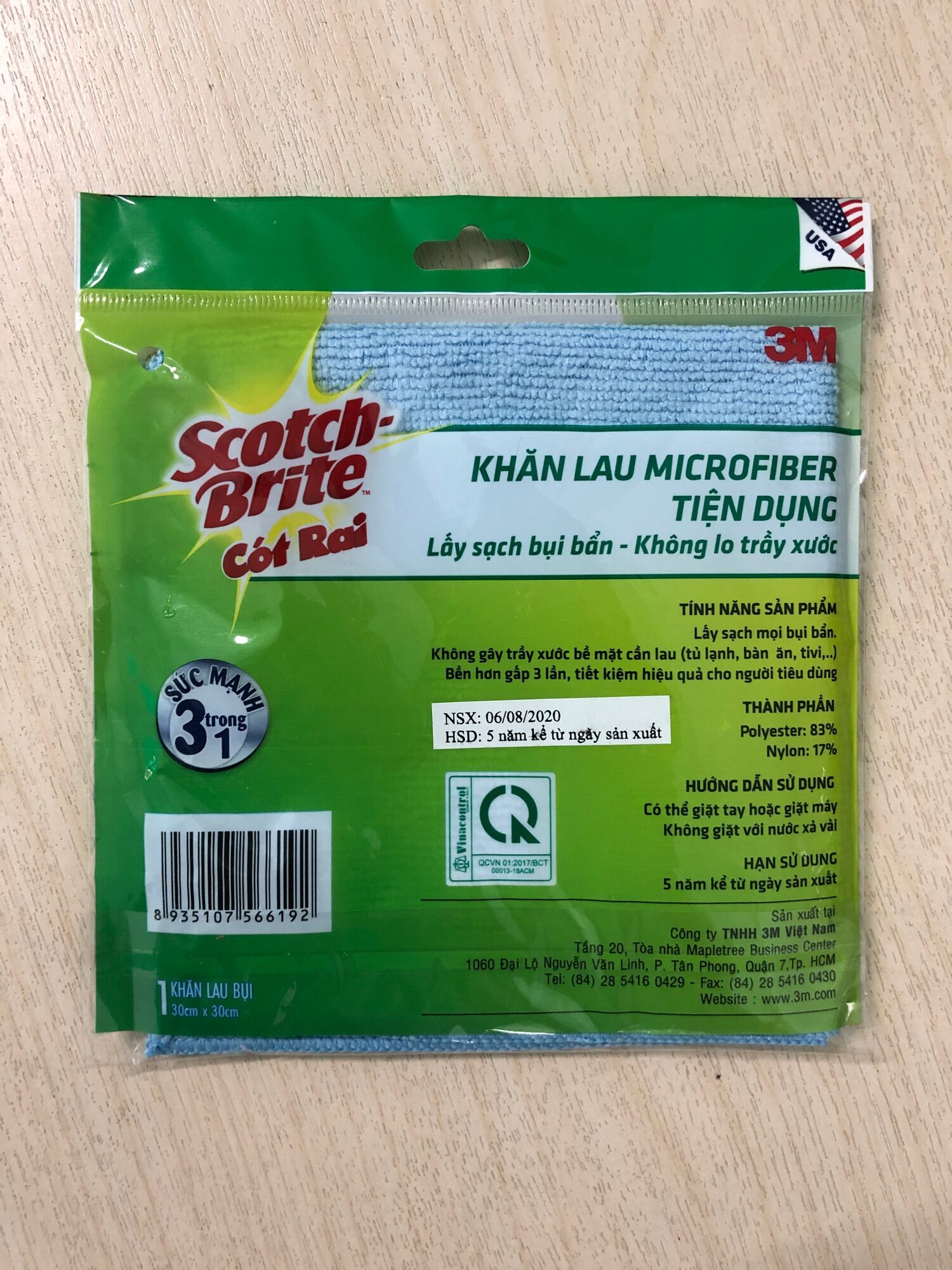 [HCM]Scotch Brite Cót Rai khăn lau Microfiber tiện dụng.
