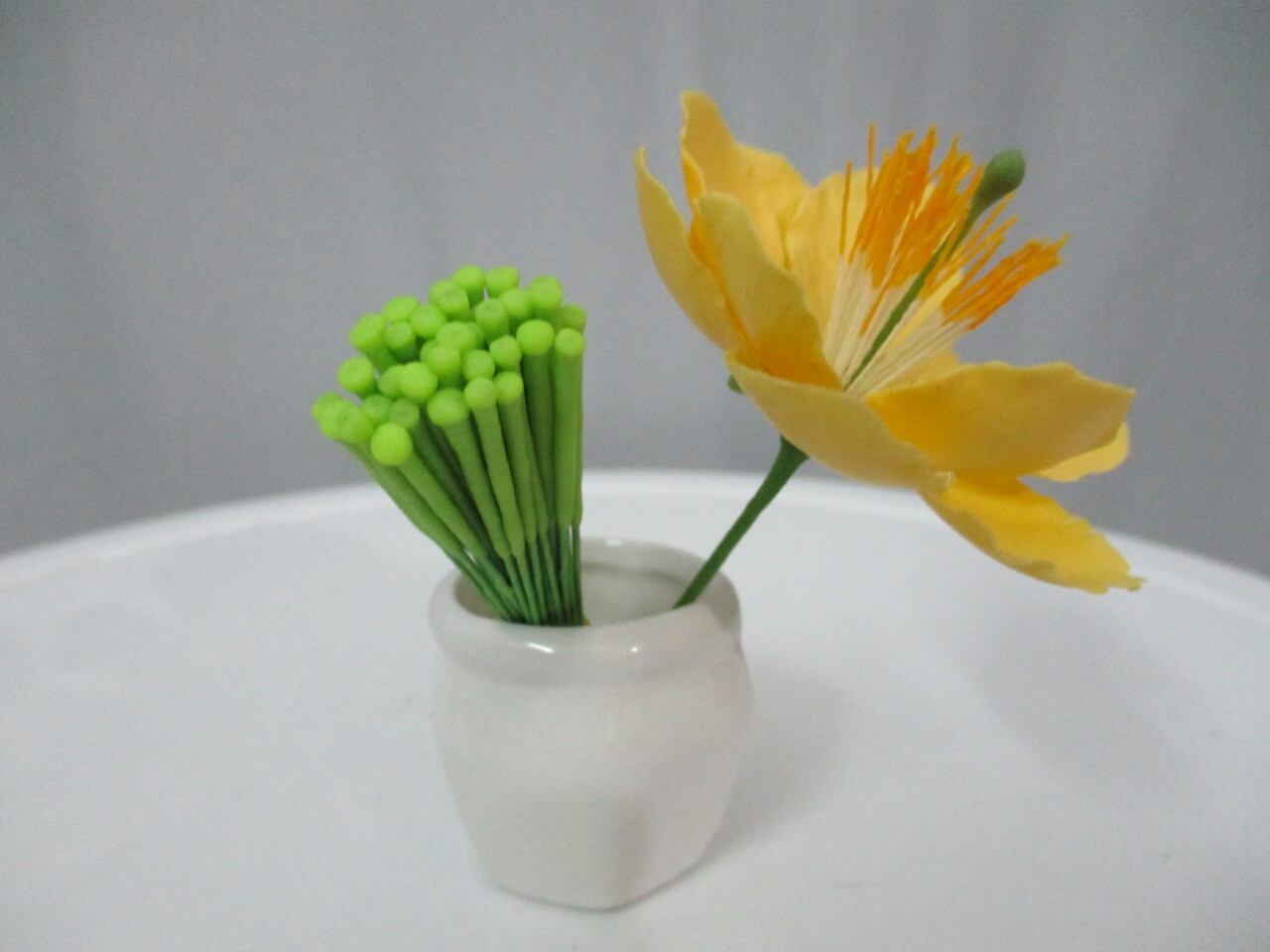 Nhị đực hoa Mai, hoa Đào bằng đất sét siêu đẹp