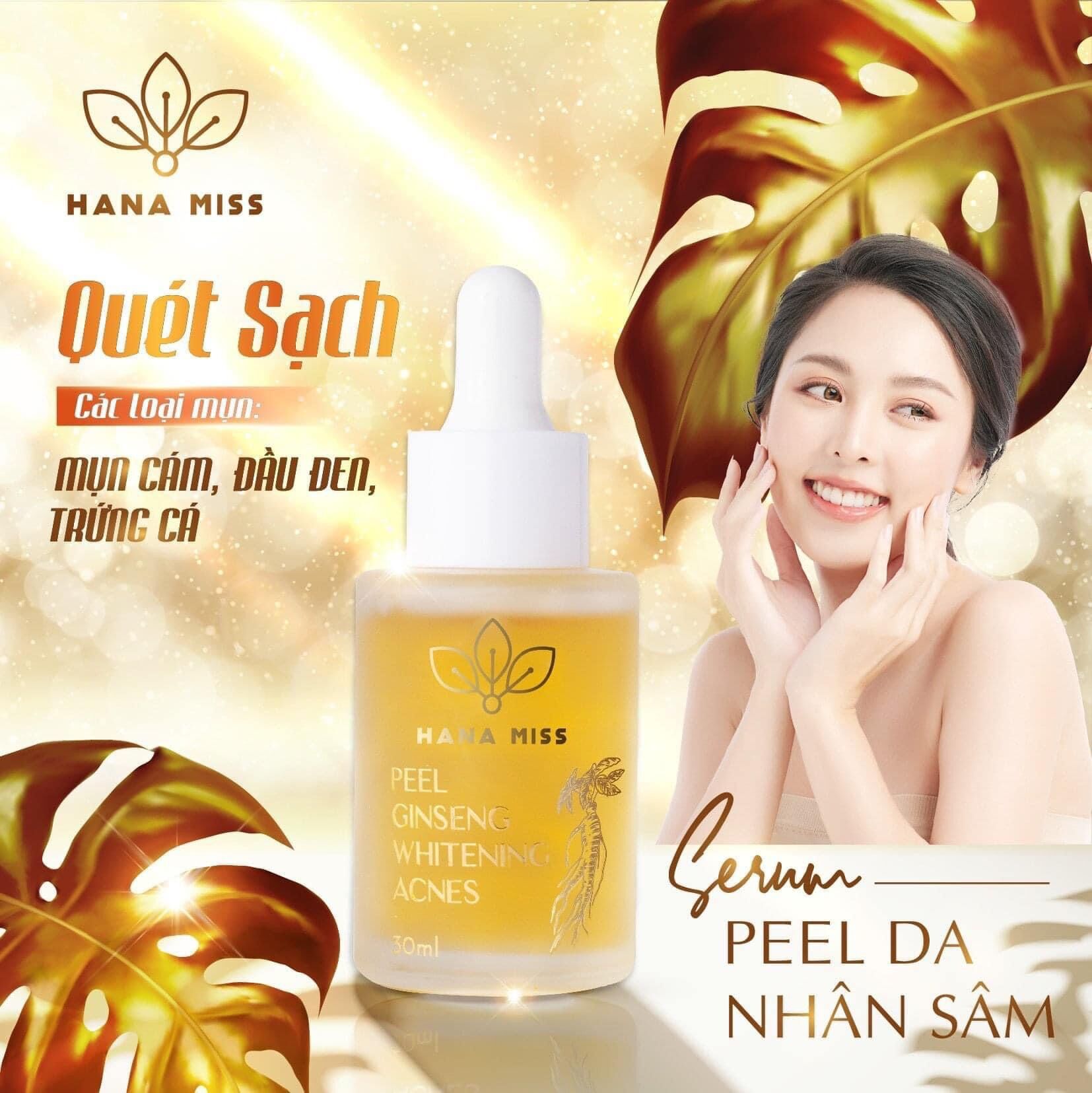 Serum peel nhân sâm peel ginseng whitening acnes