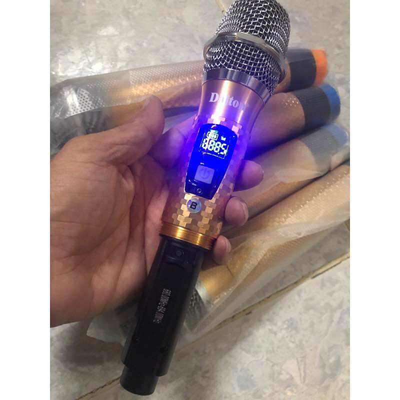 Micro loa kéo Dalton (Mic kim loại sang trọng sóng UHF dò tần số dể dàng chuyên dùng cho loa kéo Dal