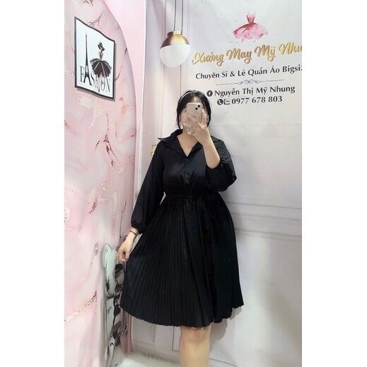 Đầm Sơ Mi Bigsize 70kg đến 100kg