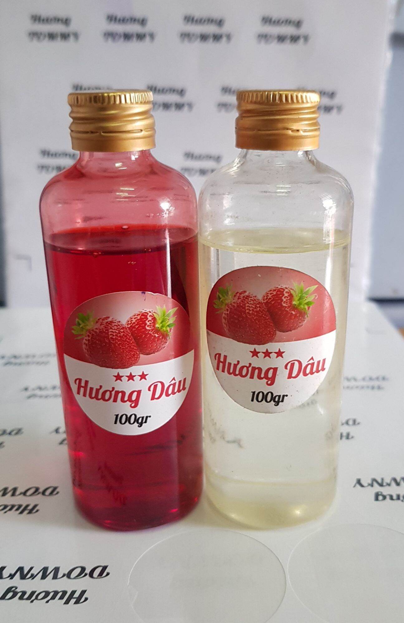 Hương dâu có màu - strawbery flavor - hàng dùng thử