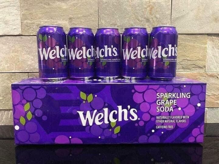 Nước ngọt welch nho của mỹ - thùng 12 lon và 24 lon 355ml