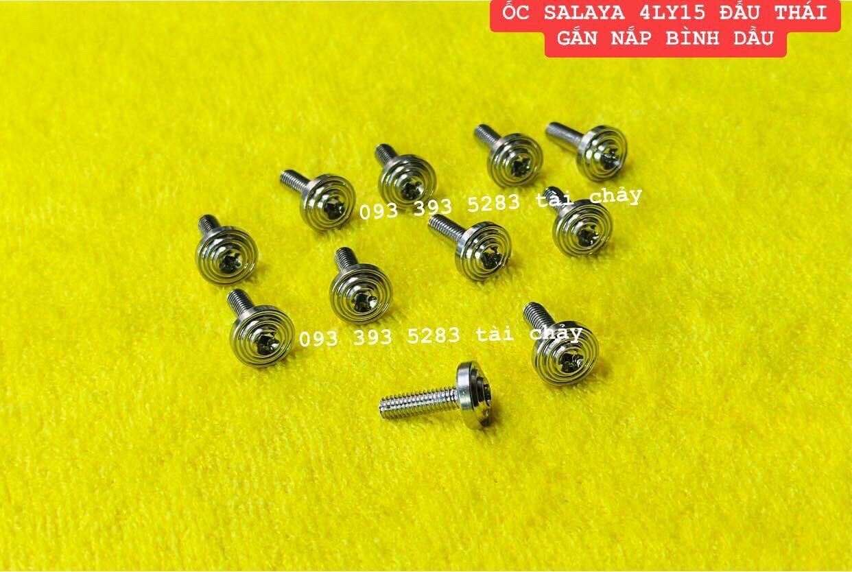 Ốc salaya 4ly15 đầu thái gắn nắp bình dầu và nhiều vi trí khác