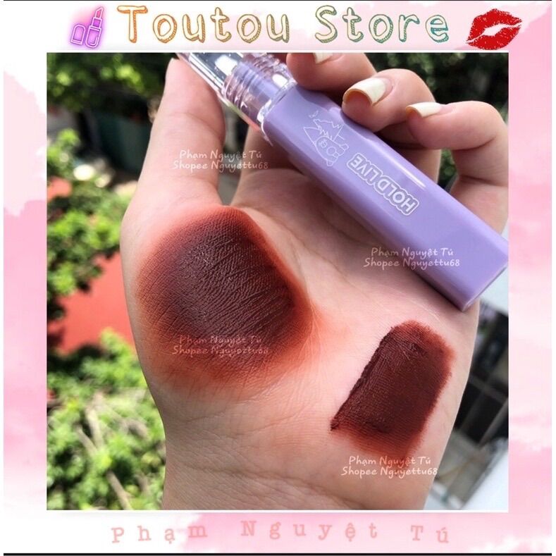 Son Hold live Gấu Tím chính hãng có ảnh thật shop chụp