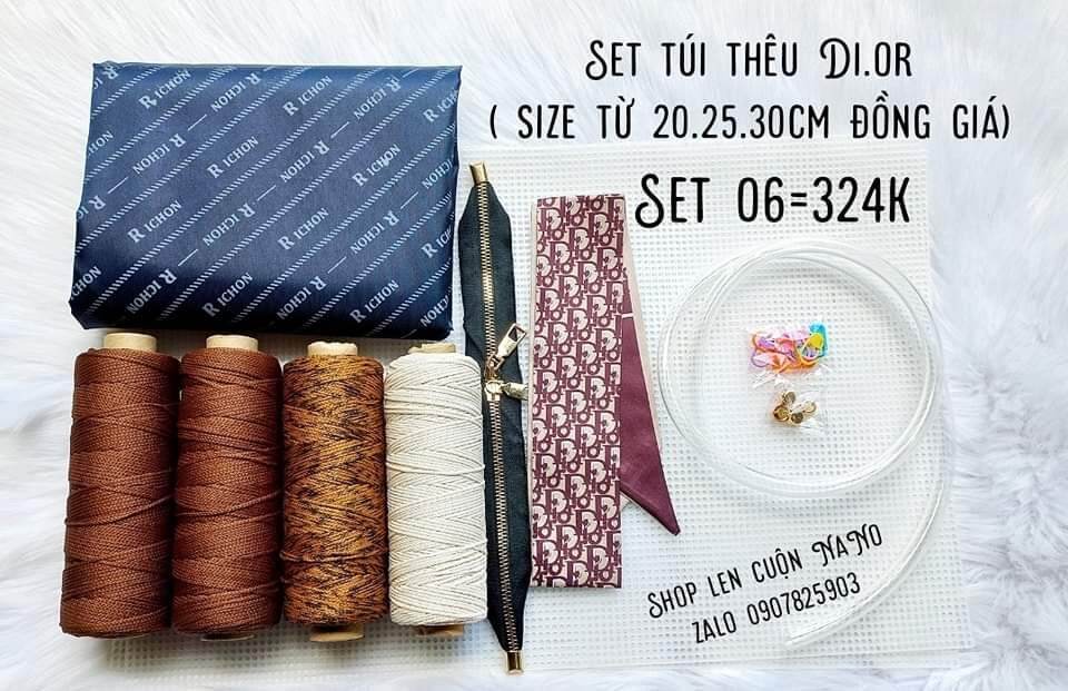Sét Túi Thêu Canvas
