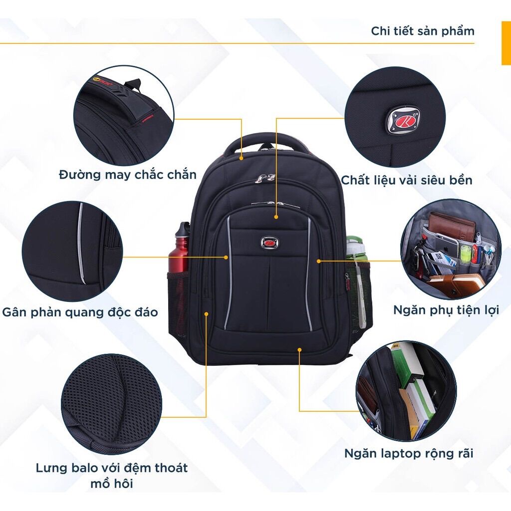 [HCM]balo laptop 15’6inch kim long KL024
