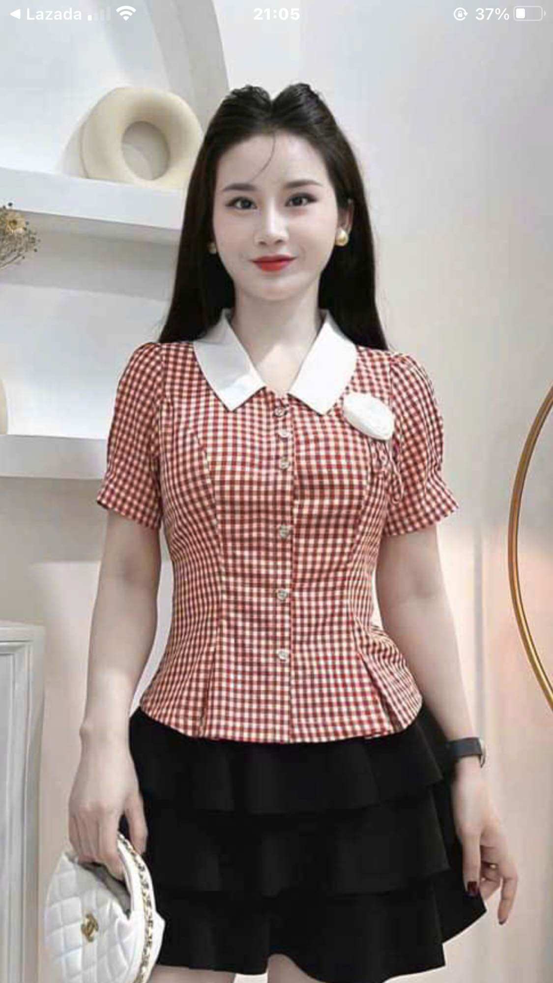 Áo công sở tay ngắn full size 965
