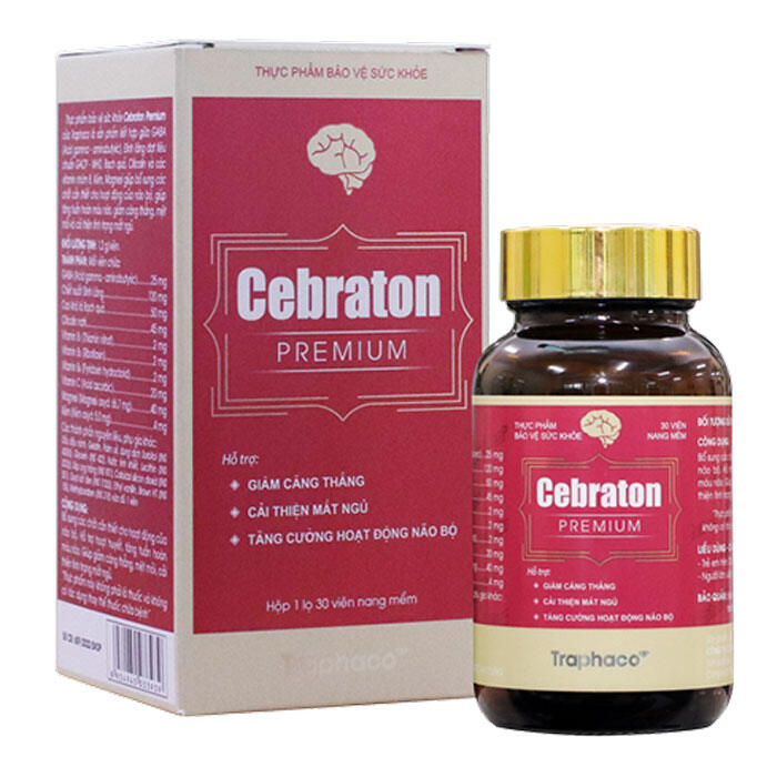 - cebraton premium - hỗ trợ tuần hoàn máu não - viên nang mềm