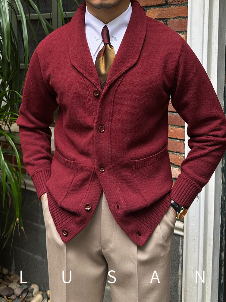 Ông Dệt Kim Hươu Ba Retro Áo Khoác Mùa Thu Mùa Đông Ấm Áp Nhà Thiết Kế Ôm Vừa Vặn Thoải Mái Mở Áo Khoác Cardigan Thời Trang Nam Cotton, Vải Bông Phối Tay Dài Giá  1,384,000 Đồng*Miễn phí vận chuyển