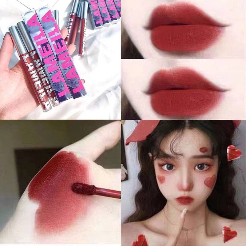 Son Kem Bóng Nhung Mịn Tint Lì Lameila Guicami Novo Velvet Lip Glaze