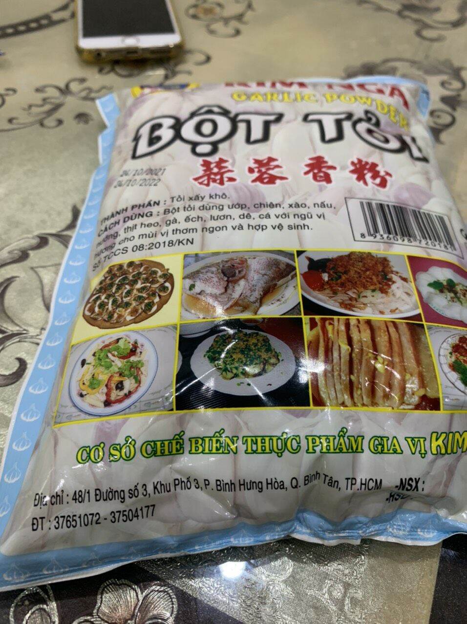 Bột tỏi Kim Nga 500gr