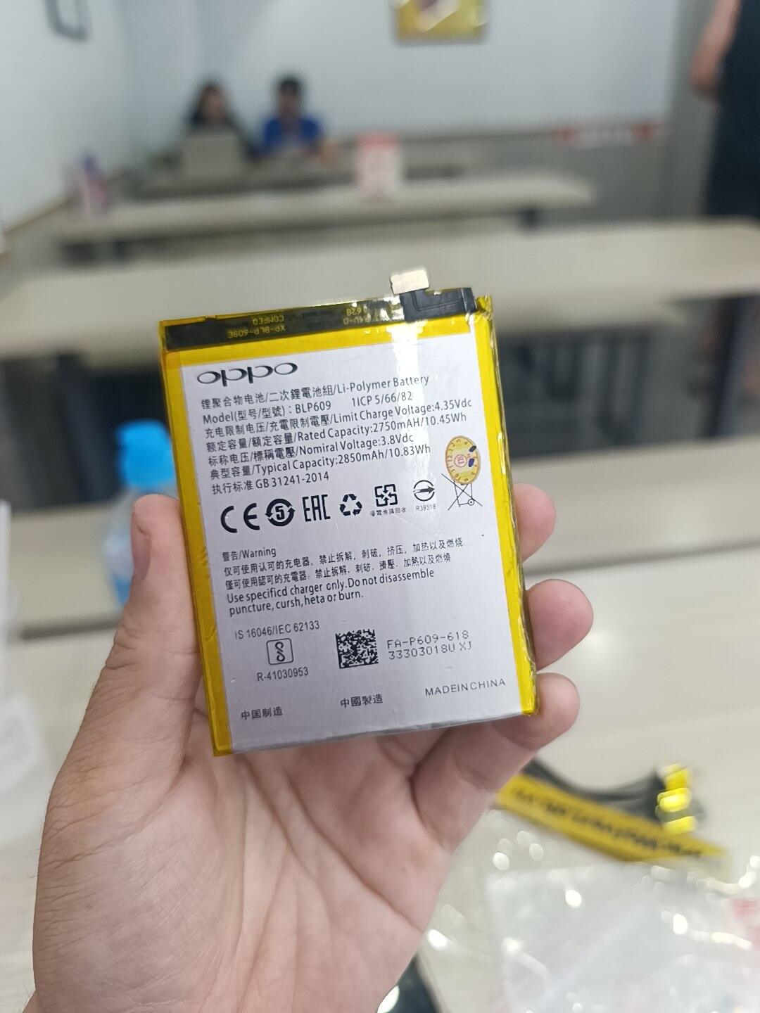 Oppo Phone Battery (Blp609) F1 Plus / X9009 / R9 / F1Plus - 2750/2850 Mah (Zin)