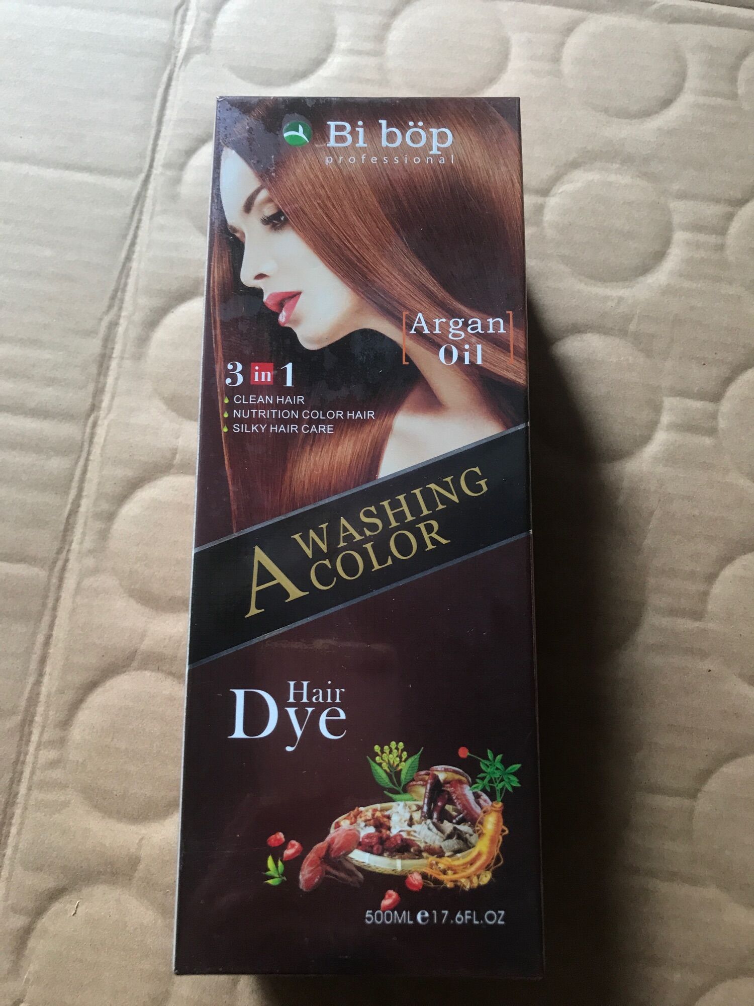 Dầu gội BiBop  phủ bạc( màu nâu) chai 500ml