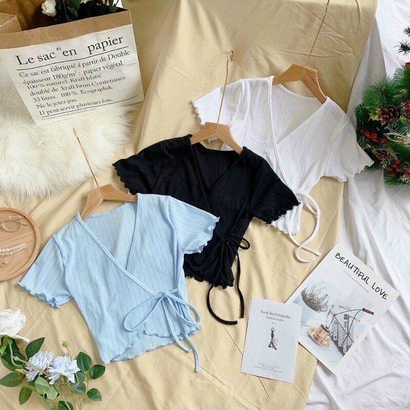 [HCM]ÁO GÂN ĐẮP CHÉO CỘT DÂY