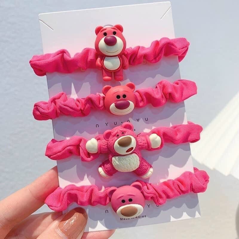 Set 5 scrunchies nhún gấu los to