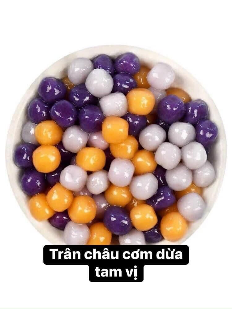 Trân châu khoai dẻo cốt dừa