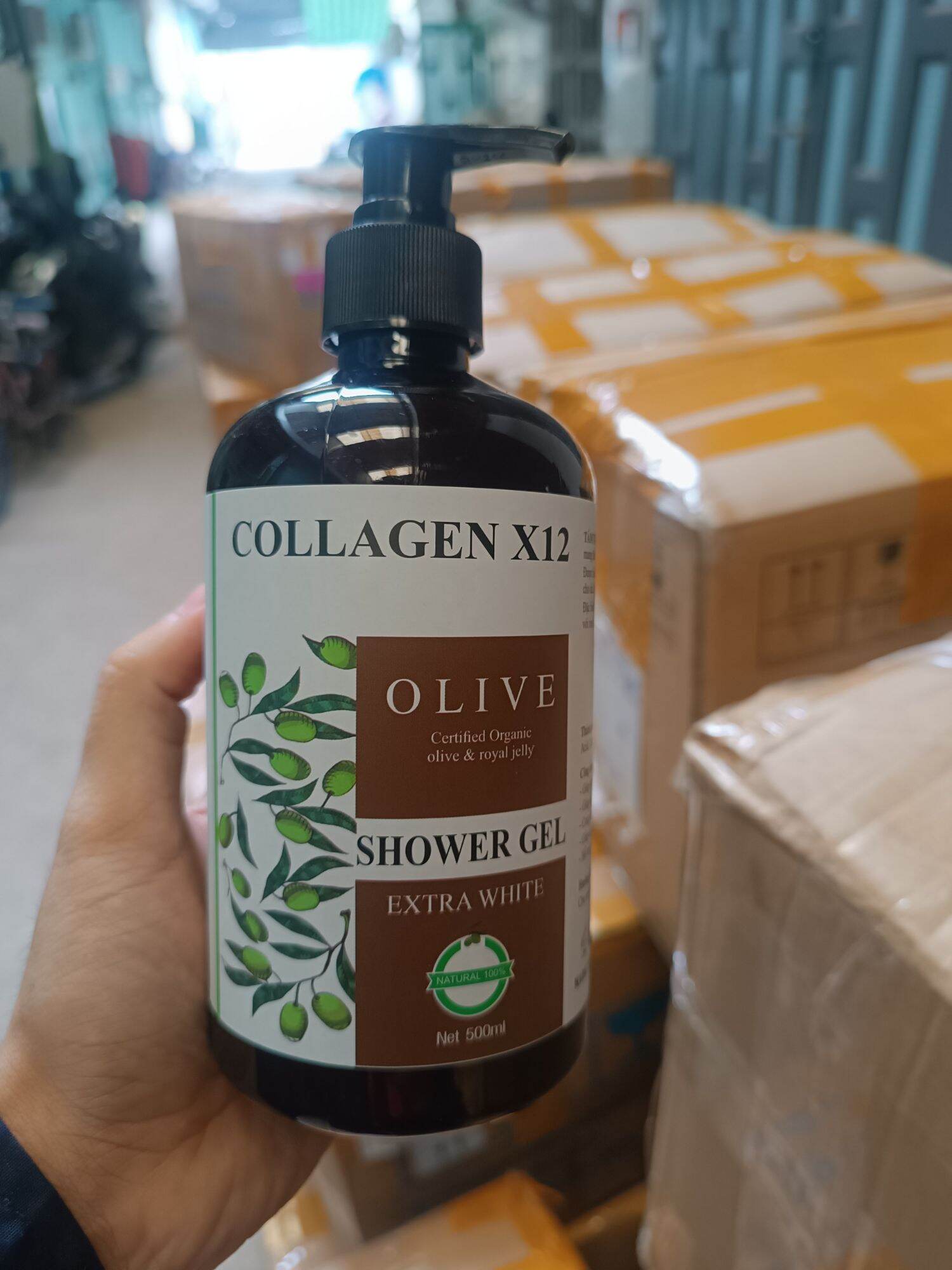 SỮA TẮM DƯỠNG TRẮNG  DA COLLAGEN  X12 ( chai 500ml )